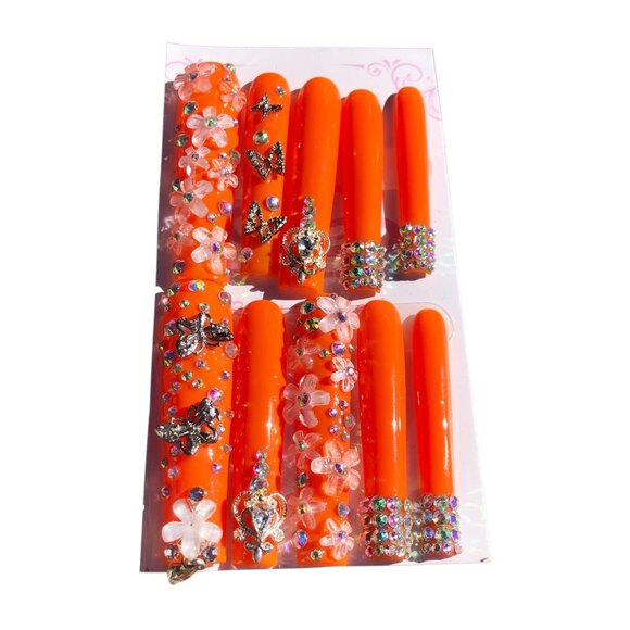 2 Sets Extra Long Press On Nails, M - Picture 3 of 3